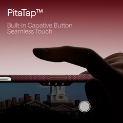 Ốp lưng iPhone 17 Pro Max - PITAKA Edge (with PitaTap) - Harvard Crimson