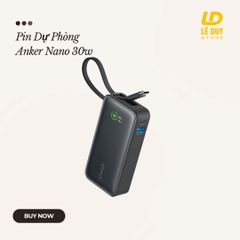 Anker Nano Power Bank 10.000 Mah (30W, Built-In USB-C Cable)