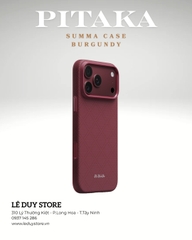 PITAKA Burgundy iPhone 18 Pro Max Summa Case
