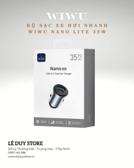 Bộ sạc xe hơi nhanh WiWU Nano Lite 35W