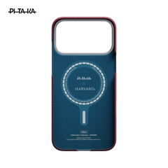 Ốp lưng iPhone 17 Pro Max - PITAKA Edge (with PitaTap) - Harvard Crimson