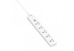 Ổ điện đa năng 5AC kèm 2USB-A và 1USB-C sạc nhanh PD (max 38W) - White - EPB2504EUWE