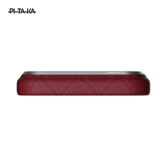 Ốp lưng iPhone 17 Pro Max - PITAKA Edge (with PitaTap) - Harvard Crimson