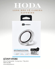 Kính Bảo Vệ Camera HODA Sapphire 18 Pro / 18 Pro Max – Silver Glitter Diamond