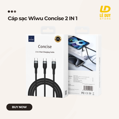 Cáp sạc Wiwu Concise 2 IN 1