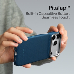 PITAKA Abyss Blue (PitaTap™) iPhone 18 Pro Max Edge Case