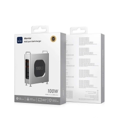 Bộ Trạm sạc Wiwu GaN nhiều cổng Warrior 100W