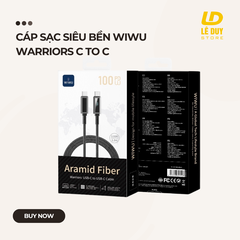 CÁP SẠC SIÊU BỀN WIWU WARRIORS C TO C