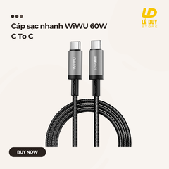 Cáp sạc nhanh WiWU 60W C To C