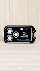 Kính Bảo Vệ Camera HODA Sapphire 18 Pro / 18 Pro Max – Silver Glitter Diamond