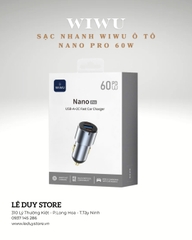 Sạc nhanh WiWU Ô TÔ Nano Pro 60W