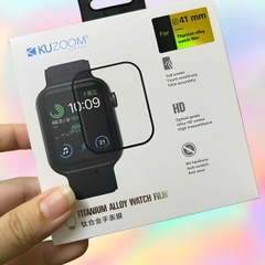 Kính cường lực Apple Watch Kuzoom cho tất cả series 1, 2, 3, 4, 5, 6, 7, 8, 9, SE, Ultra... (với 4 kích thước là 38mm, 40mm, 41mm, 42mm, 44mm, 45mm, 49mm)