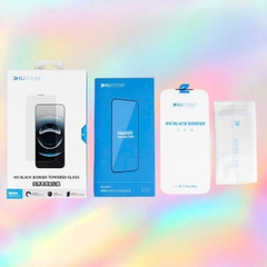 Kính cường lực trong suốt không viền đen và che bụi màn loa Kuzoom cho tất cả dòng iphone (Hàng chính hãng)