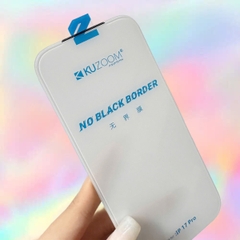 Kính cường lực trong suốt không viền đen và che bụi màn loa Kuzoom cho tất cả dòng iphone (Hàng chính hãng)