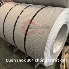 Inox cuộn 304 chống trượt đúc