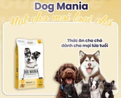 Thức ăn hạt cho Cún mọi lứa tuổi - Dog Mania 1kg