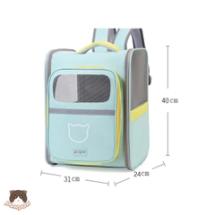 Balo vuông hình mèo Moorpet 40x31x24cm