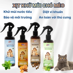 Xịt khử mùi nước tiểu, diệt khuẩn, khử mùi hôi cát cho thú cưng 250ml