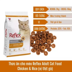 Hạt Reflex cho MèoTrưởng Thành - Chiết