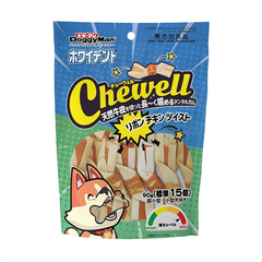 Bánh Doggy Man nơ da bò kẹp thịt gà S 50g