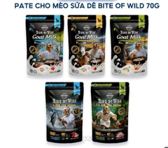 Pate Cao Cấp Bite of Wild 70G Giàu Đạm Và Sữa Dê Cho Mèo