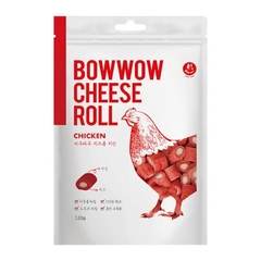 Phô mai cuộn thịt gà 120gram Bowbow