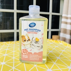 Sữa Tắm Kết Hợp Dầu Xả Cho Chó Mèo SNAPPY TOM Chai 500ml