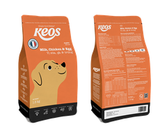 Hạt cho chó con KEOS vị thịt gà trứng sữa 1.5kg