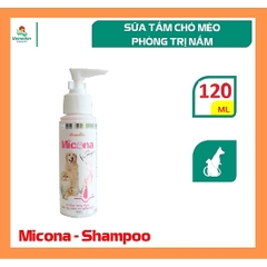 Sữa tắm trị nấm viêm da Micona cho chó mèo - 120ml