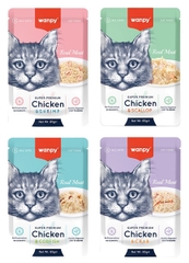 Pate Wanpy Premium 85g cho mèo - Nhiều vị