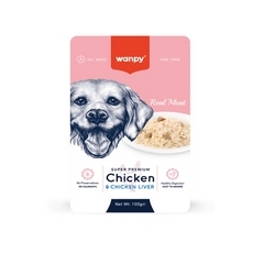 Pate Wanpy Super Premium 100g cho chó - Nhiều vị