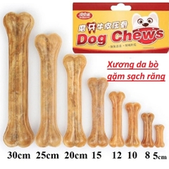 Xương gặm da bò nhiều size