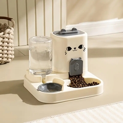 Khay ăn uống đôi hình mặt mèo