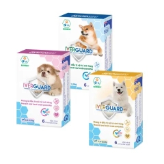Viên xổ giun sán, phòng và điều trị giun tim, giun tròn, giun móc Iverguard