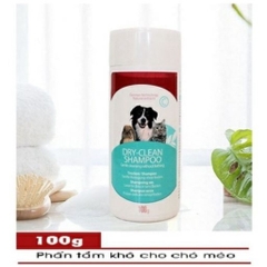 Phấn tắm khô Bioline cho chó mèo 100gr