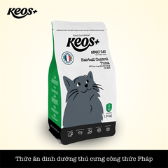 Hạt Keos+ - 1.5Kg - hỗ trợ giảm búi lông cho mèo, vị cá ngừ