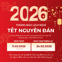 THÔNG BÁO LỊCH NGHỈ TẾT NGUYÊN ĐÁN 2026