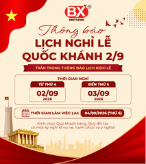 THÔNG BÁO LỊCH NGHỈ LỄ QUỐC KHÁNH 2/9/2026