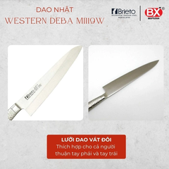 Dao Bếp Nhật M1119W DEBA Kiểu Âu 2 lưỡi 210mm