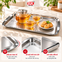 Khay Trà Inox 304
