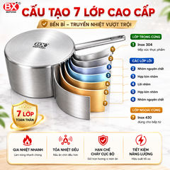 Quánh Inox 7 Lớp Bếp Xinh - 16x8cm