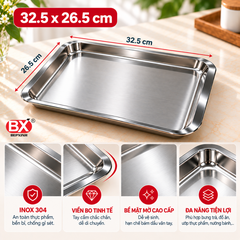 Khay Trà Inox 304