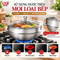 Nồi Cơm Trộn Đa Năng Inox 3 Lớp Be-Home