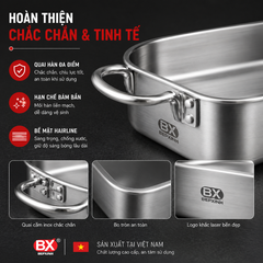 Bộ Khay Nướng Chữ Nhật 3 Món