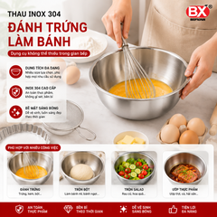 Bộ Thau Rá Inox 304