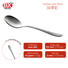 Muỗng Súp Tròn Shine - 6 cái