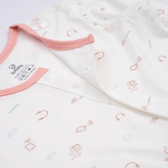 (0M-6M) Bộ dài tay cài giữa Bu Baby - Bambus BBB110206 - Quần áo BU Baby Chính hãng