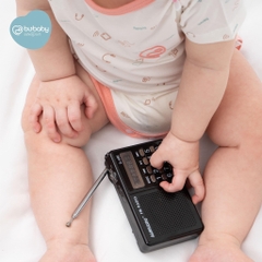 (0M-6M) Body chip ngắn tay cổ chồm Bu Baby - Bambus BBB260501