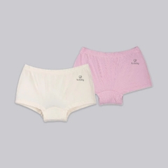 BU Baby (1Y-5Y) Set 2 Quần Chip Đùi Bé Gái Bu baby Vải Bamboo Mềm Mịn - Quần chip bubaby
