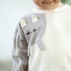 BU Baby (6M-24M) Bộ dài tay cài vai Thu êm BU Cotton BCT110108 | Quần áo chính hãng